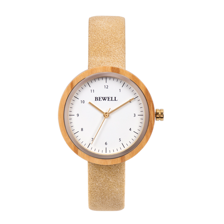 Wood face online watch