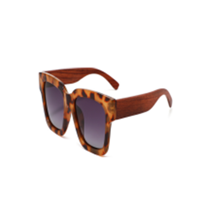 Wood Side Sunnies - Squarish Tortoise PC Frame with Rose Wood Temple POLARISED
