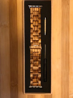 Apple Watch Band - Zebra Wood