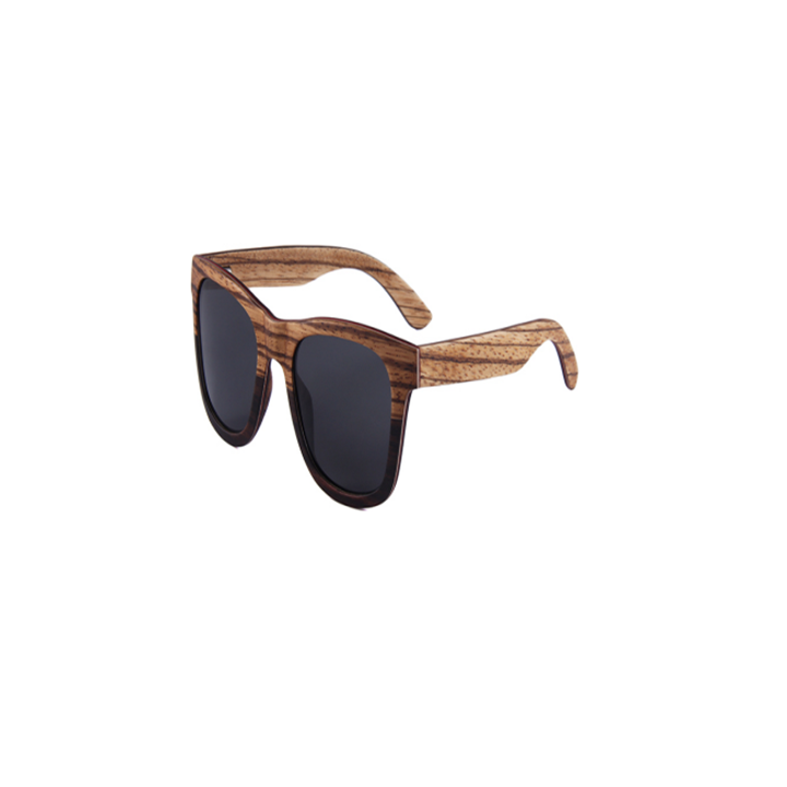 Zebra Wood Frame and Temple