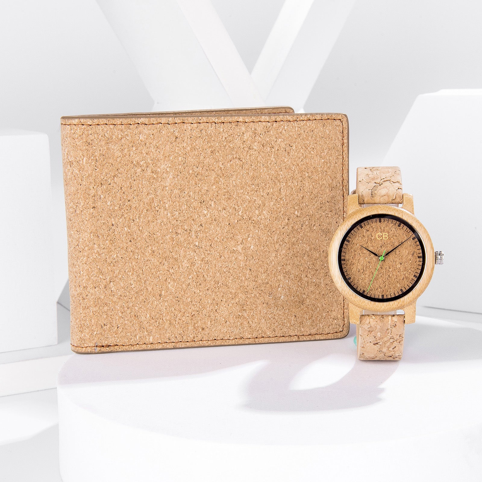 Wallet & Watch SET - Cork & Maple 38mm