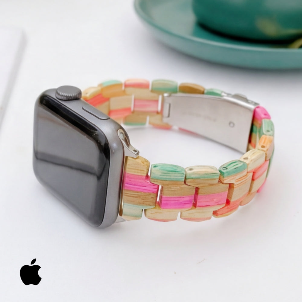 Apple Smartwatch Band - Cherry Wood (Coloured) 42mm