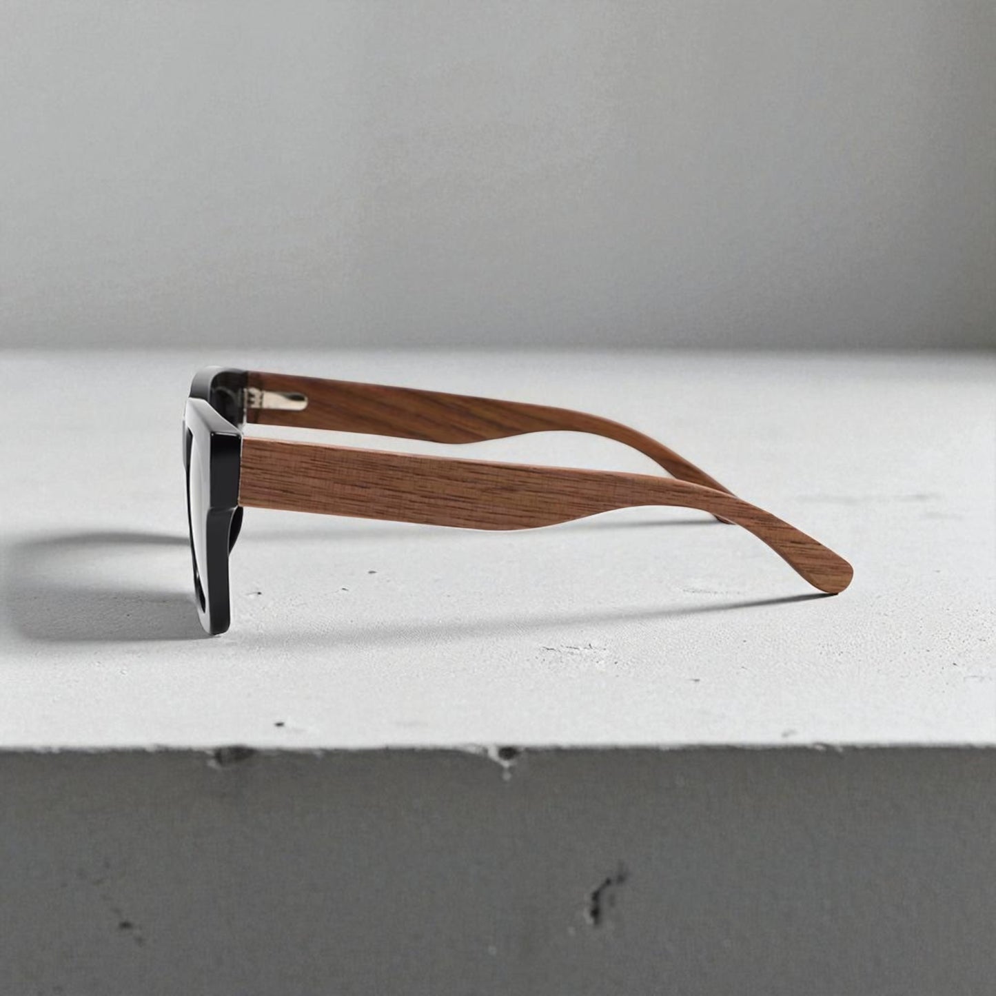 Wood Sunglasses - 50/50 Black & Walnut