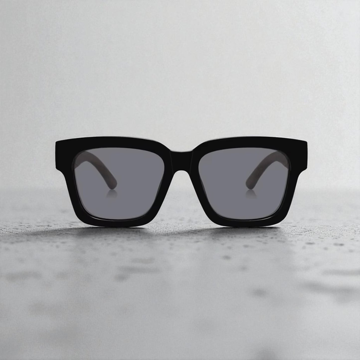 Wood Sunglasses - 50/50 Black & Walnut