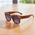 Oversize 50/50 Tortoise & Rose Wood - Polarised Sunglasses (Copy)