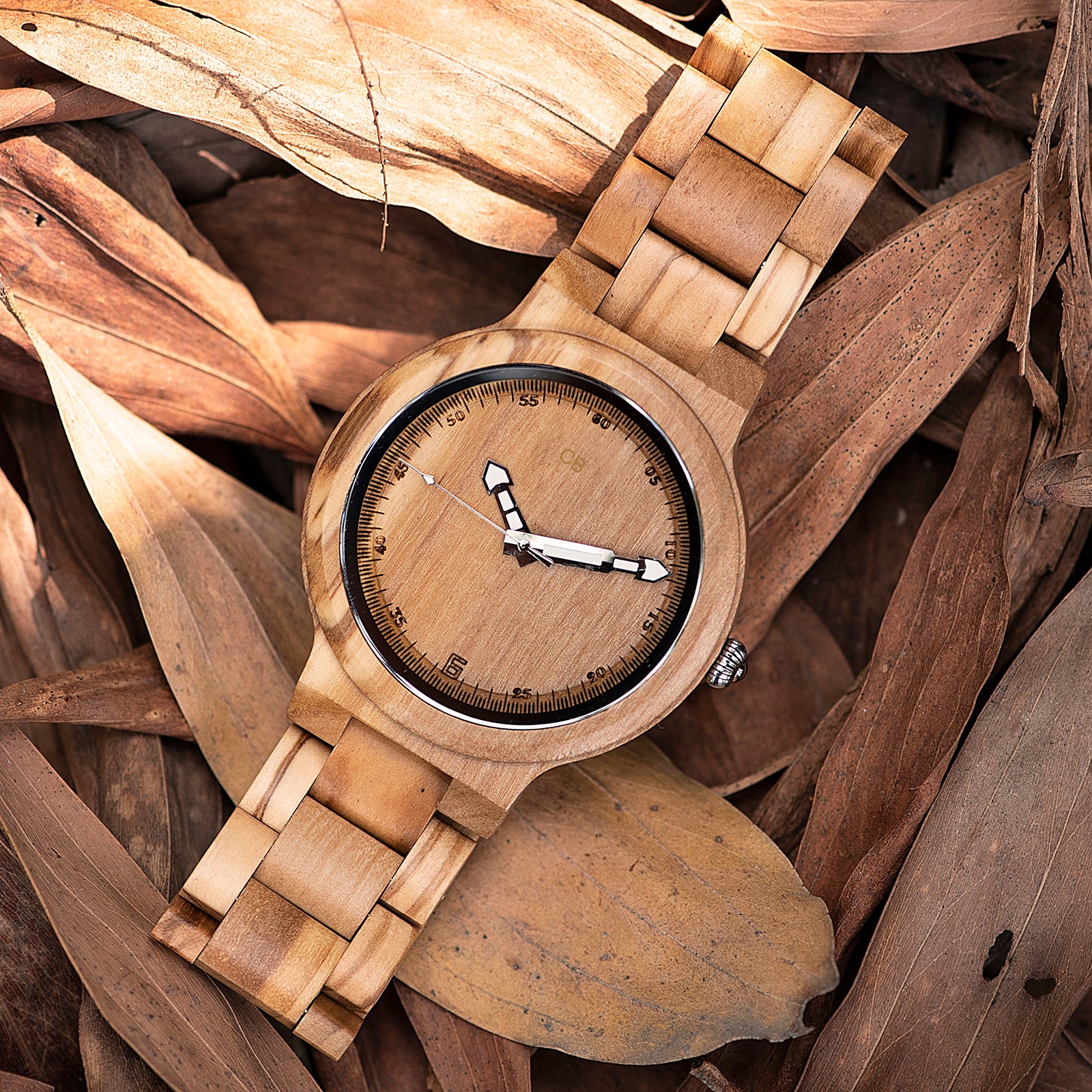 Olive Tree Watch & Band - Glow Hands 45mm