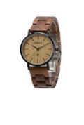 Wooden Watch - Acacia Wood & Black Steel