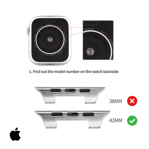 Apple Smartwatch Band - Red Sandalwood (Stainless Steel) 42mm