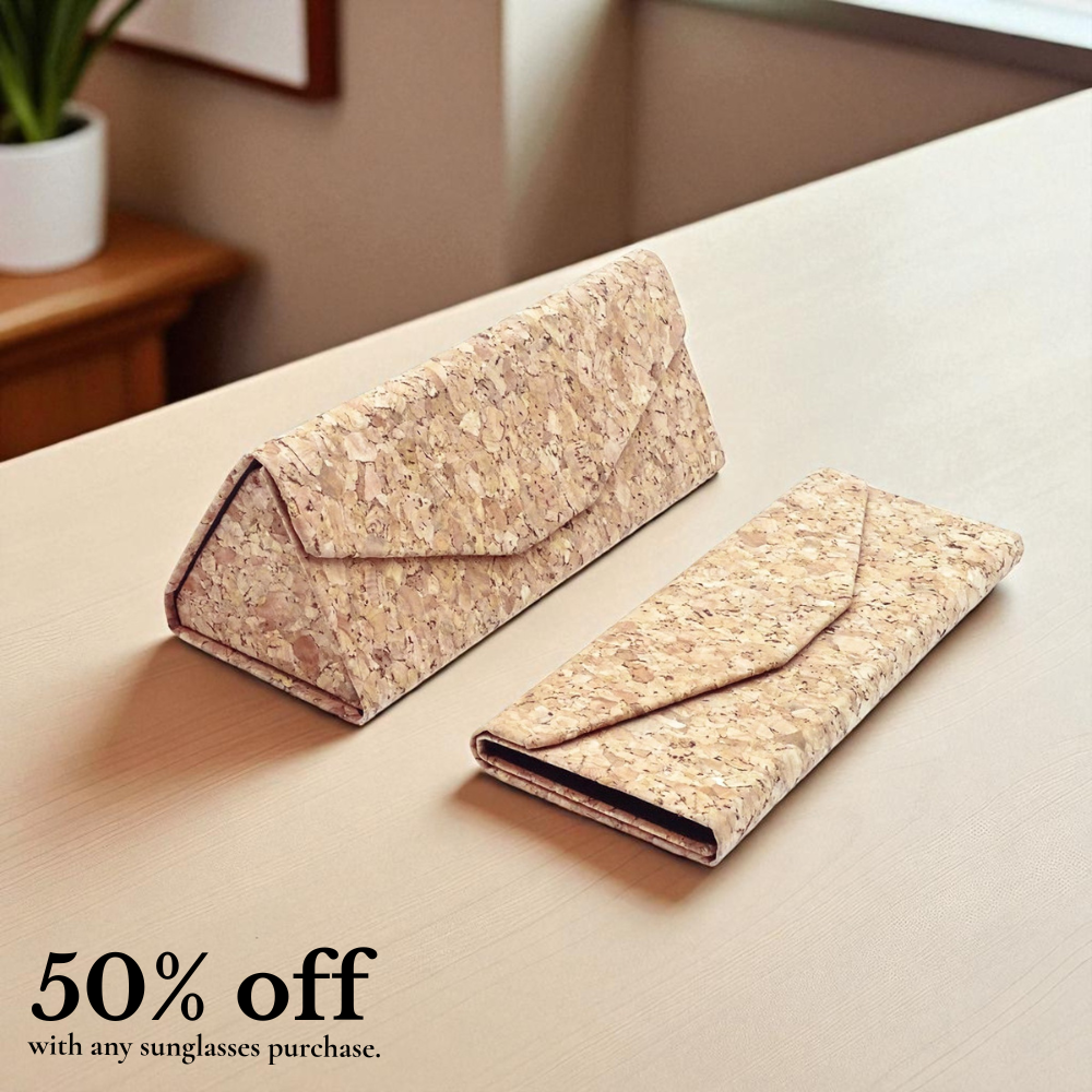 Glasses Case - Cork Flat-Fold