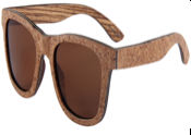 Wood Sunnies - Cork & Zebra Wood Frame - Medium