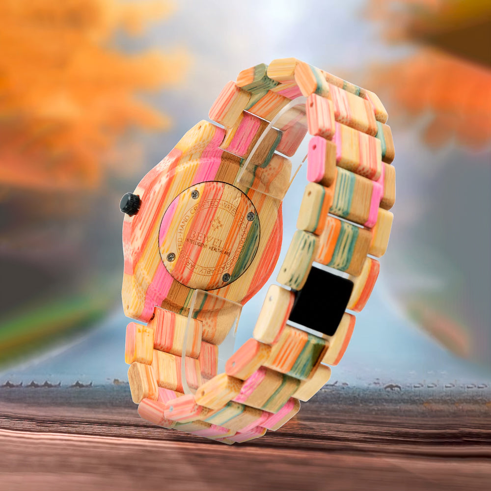 Coloured Bamboo Watch & Band - Small 32mm