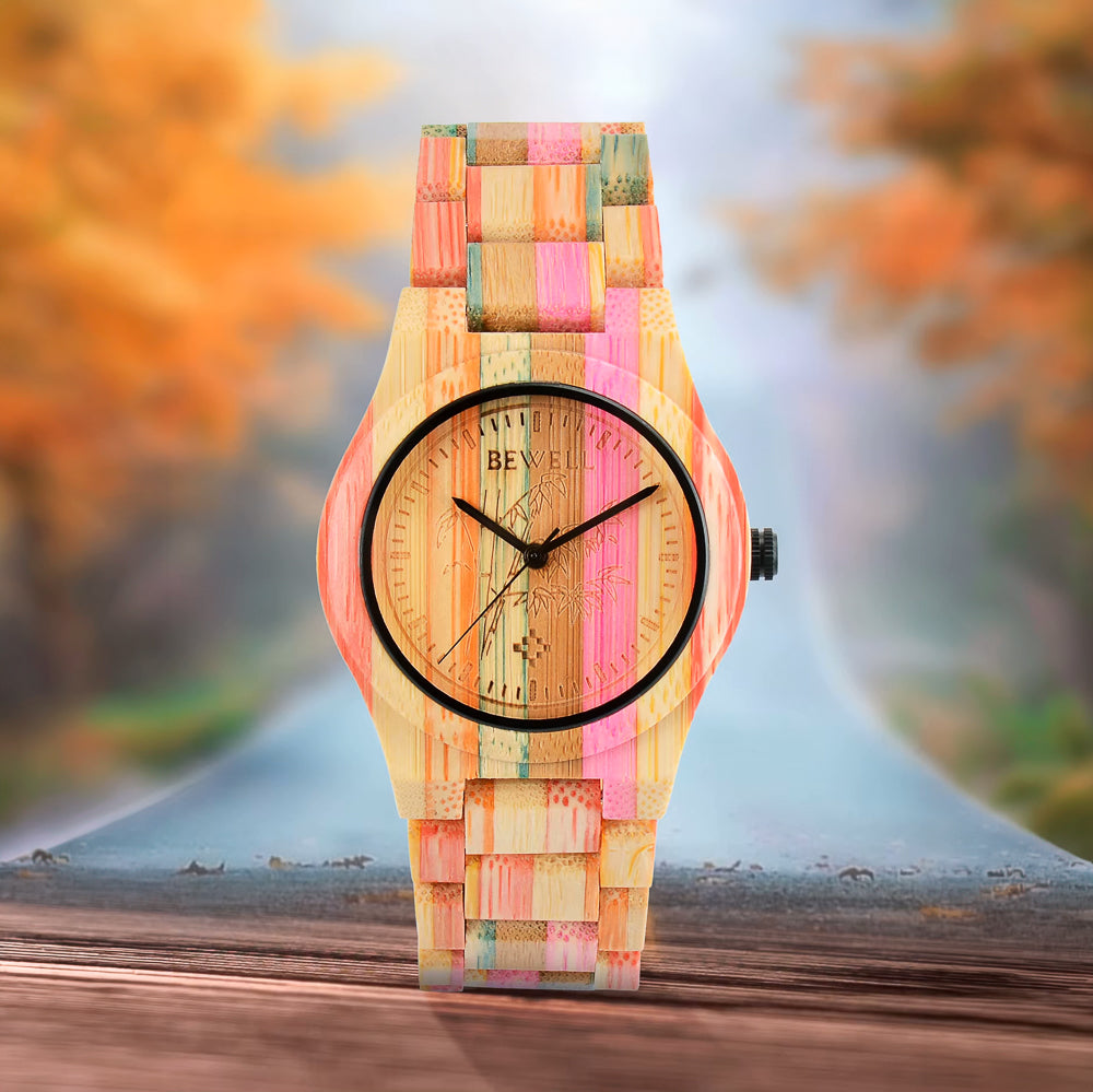 Coloured Bamboo Watch & Band - Small 32mm