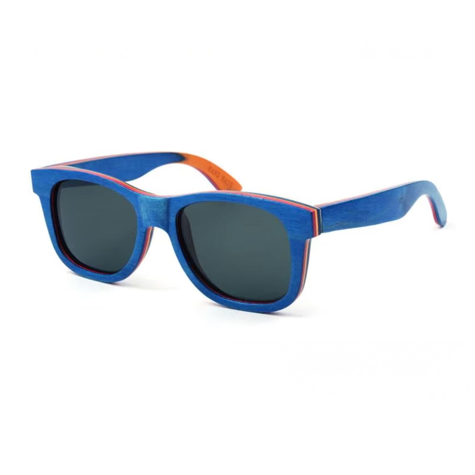 Skate 100% Blue Layered Wood - Polarised Sunglasses