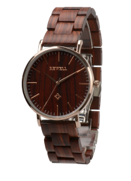 Wooden Watch - Red Sandalwood & Rose Gold Watch - Large