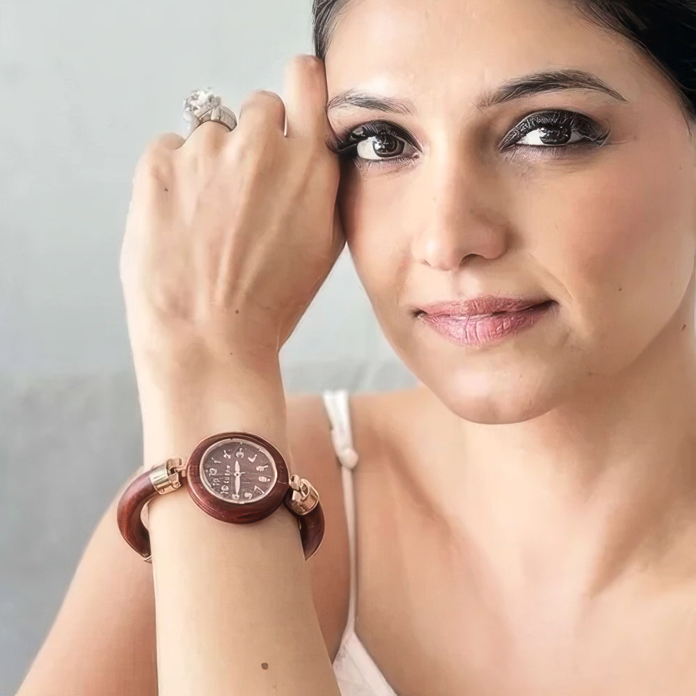 Red Sandalwood Bracelet Watch - 35mm